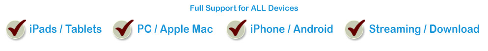 various picture and video formats which play on all devices from ipads to laptops